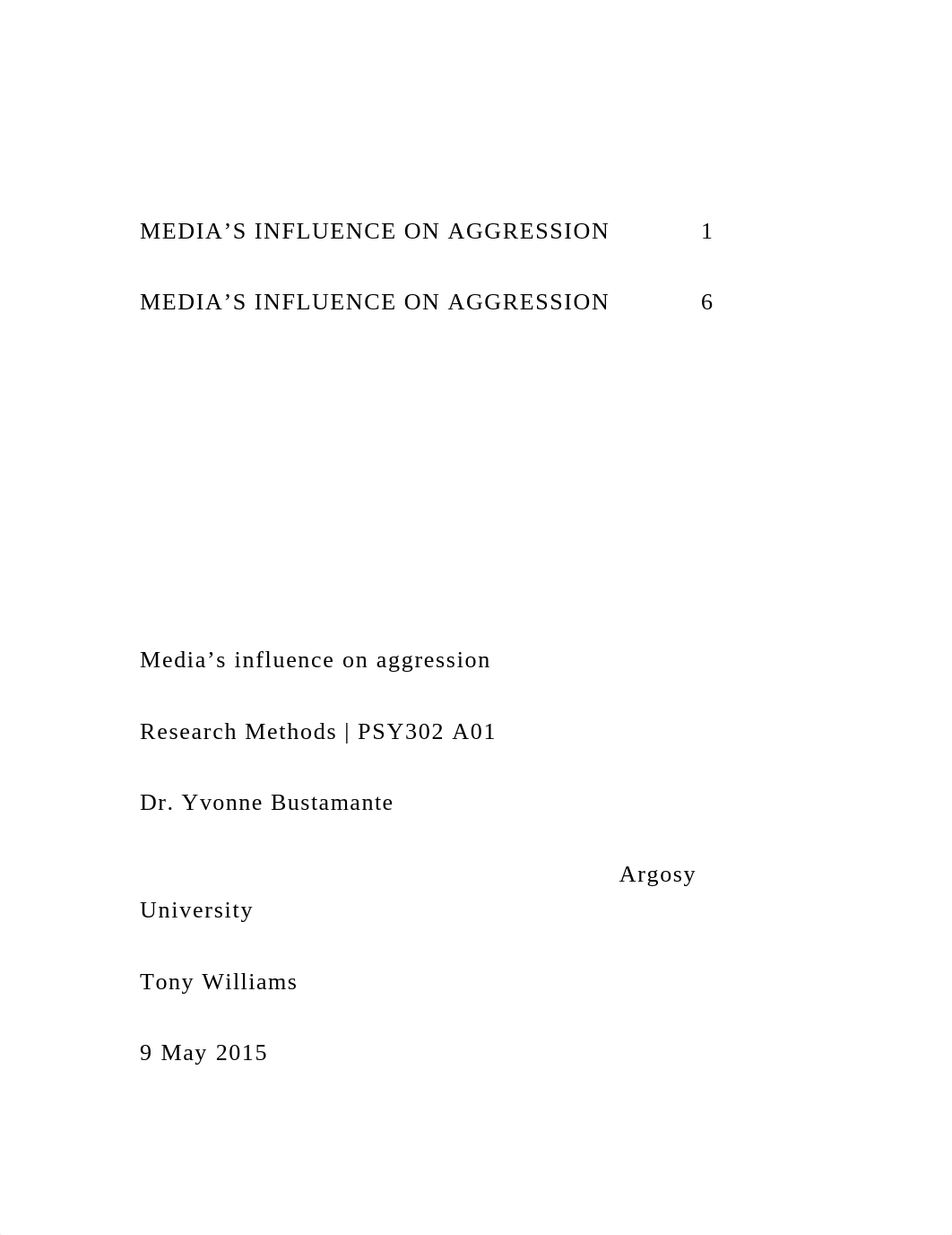 MEDIA'S INFLUENCE ON AGGRESSION1MEDIA'S INFLUENCE ON AGGRE.docx_daq3ir1lms5_page2