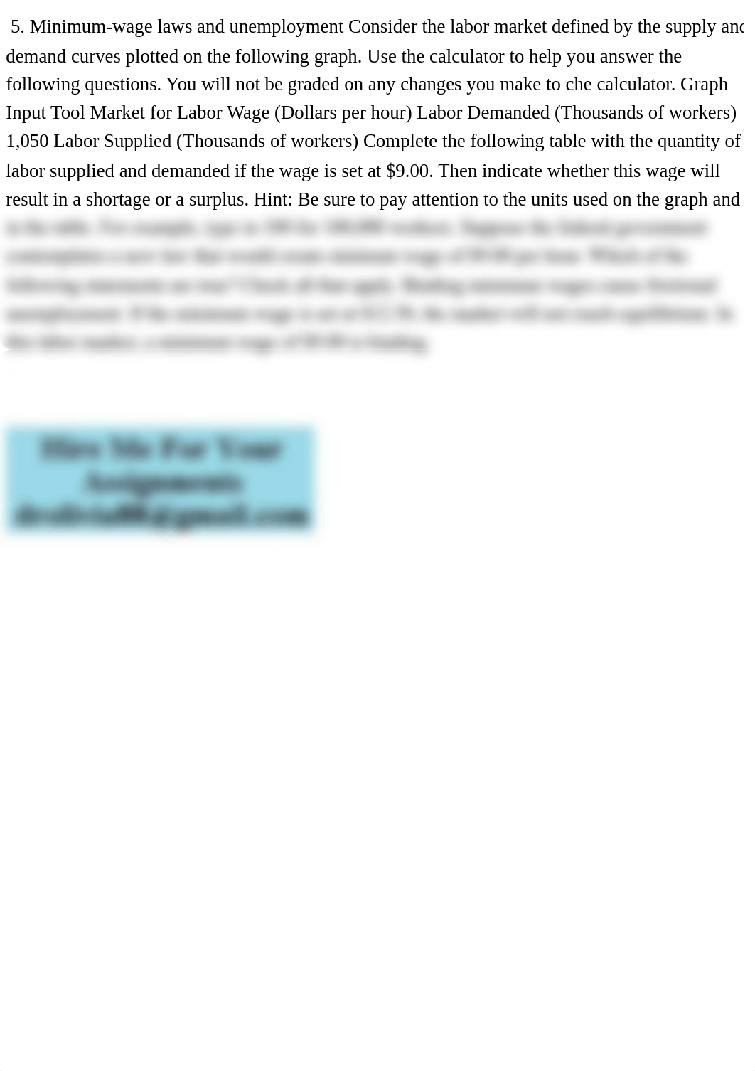 5. Minimum-wage laws and unemployment Consider the labor market defin.pdf_daq6zn8xz97_page1