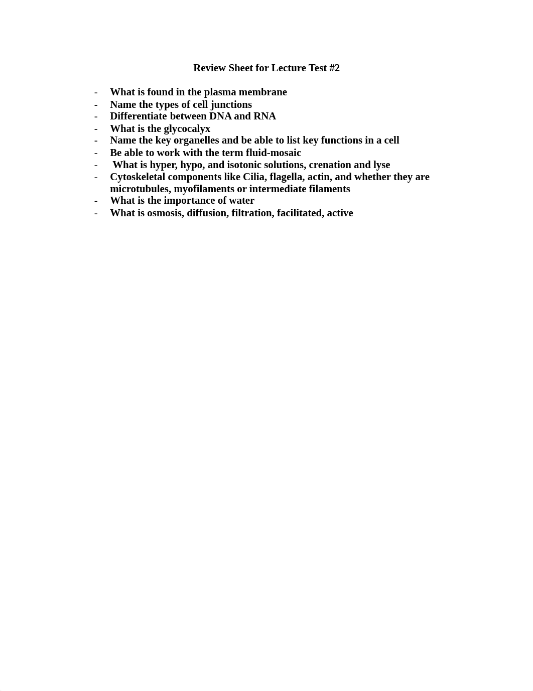 BIOL 2010 Test 2 Cell and Metabolism Review Sheet.pdf_daqivv489hv_page1