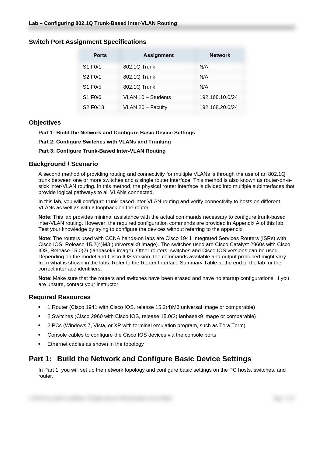 6.3.3.7 Lab - Configuring 802.1Q Trunk-Based Inter-VLAN Routing.docx_daqmxrfxfq3_page2