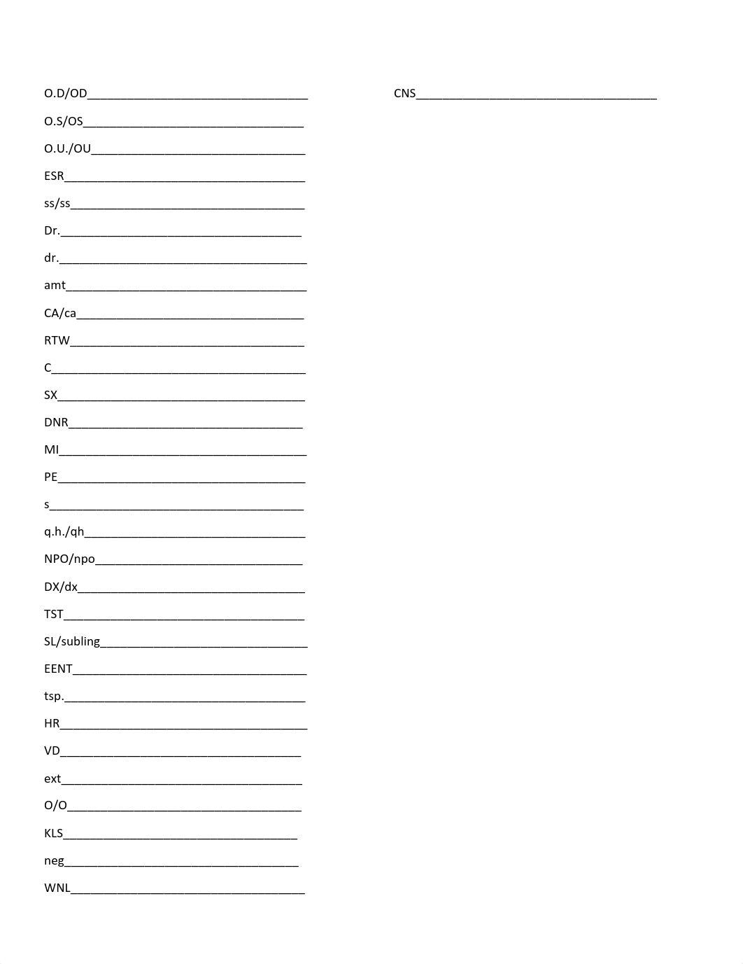 MED1115 Medical Terminology Abbreviation assesment Week 2.pdf_darj739f35g_page1