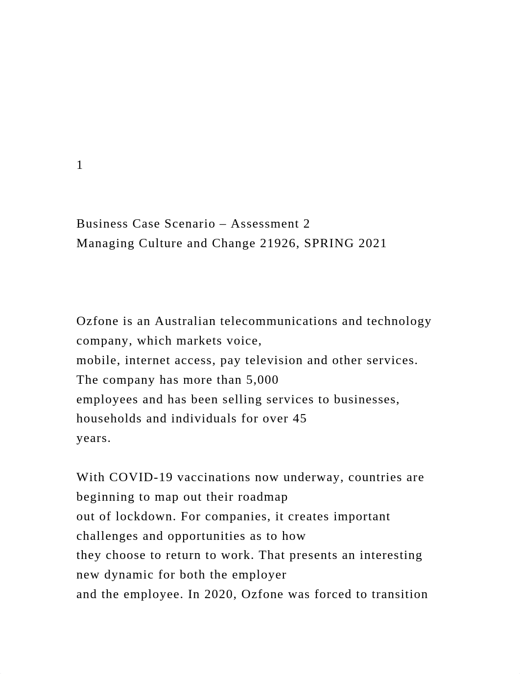 1 Business Case Scenario - Assessment 2 Managing Cul.docx_darmp803uug_page2