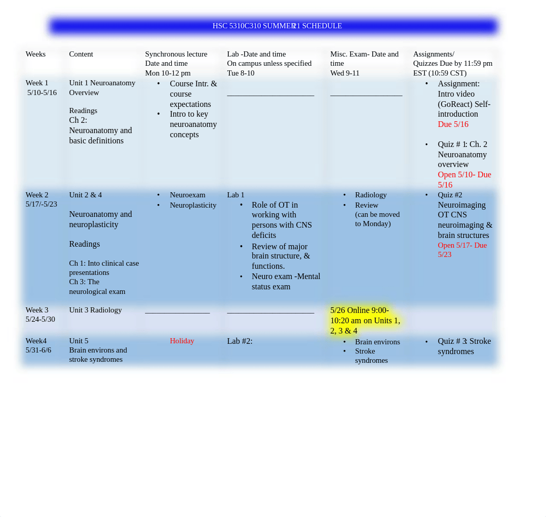 Clinical Neuroscience schedule _HSC 5310C310_Res-Rev3.pdf_dasjunn53sr_page1