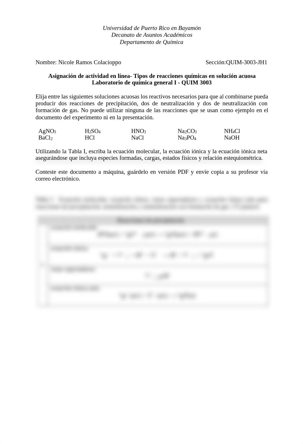 Asignación de actividad a distancia - Tipos de reacciones químicas en solución acuosa.pdf_datf6fgq238_page1