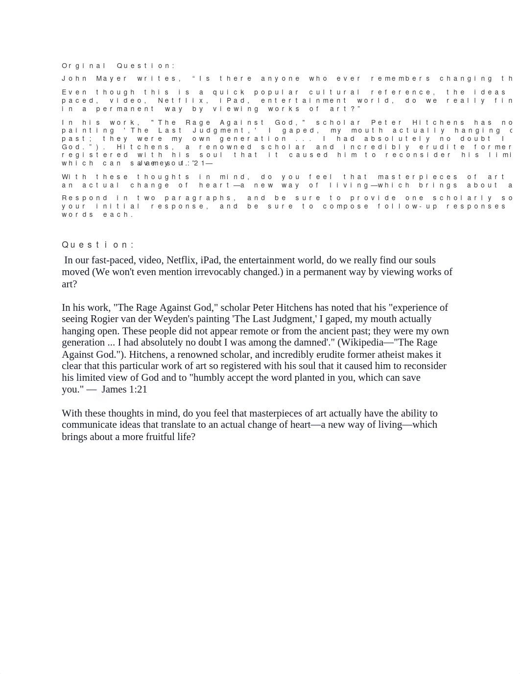 Introduction To Humanities_HUM1000_2008A_Discussion Question # 1.docx_datjvfrfyba_page1