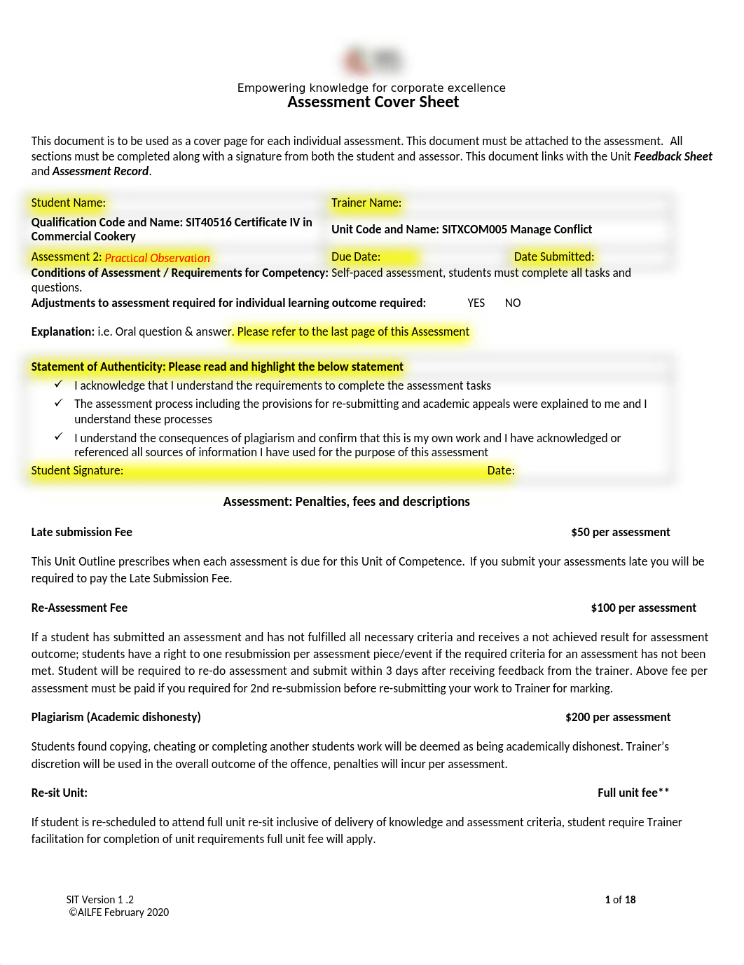 SITXCOM005 Assessment 2 Observations_V2.docx_datkfxlrprw_page1