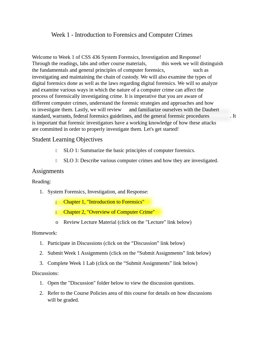 Week 1 - Introduction to Forensics and Computer Crimes.docx_datu233udkc_page1
