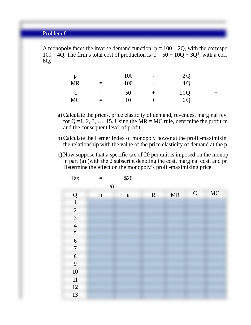 Kanakamedala_Chapter_9_Problem_8-1_Start1.xlsx_dau4184wimu_page1