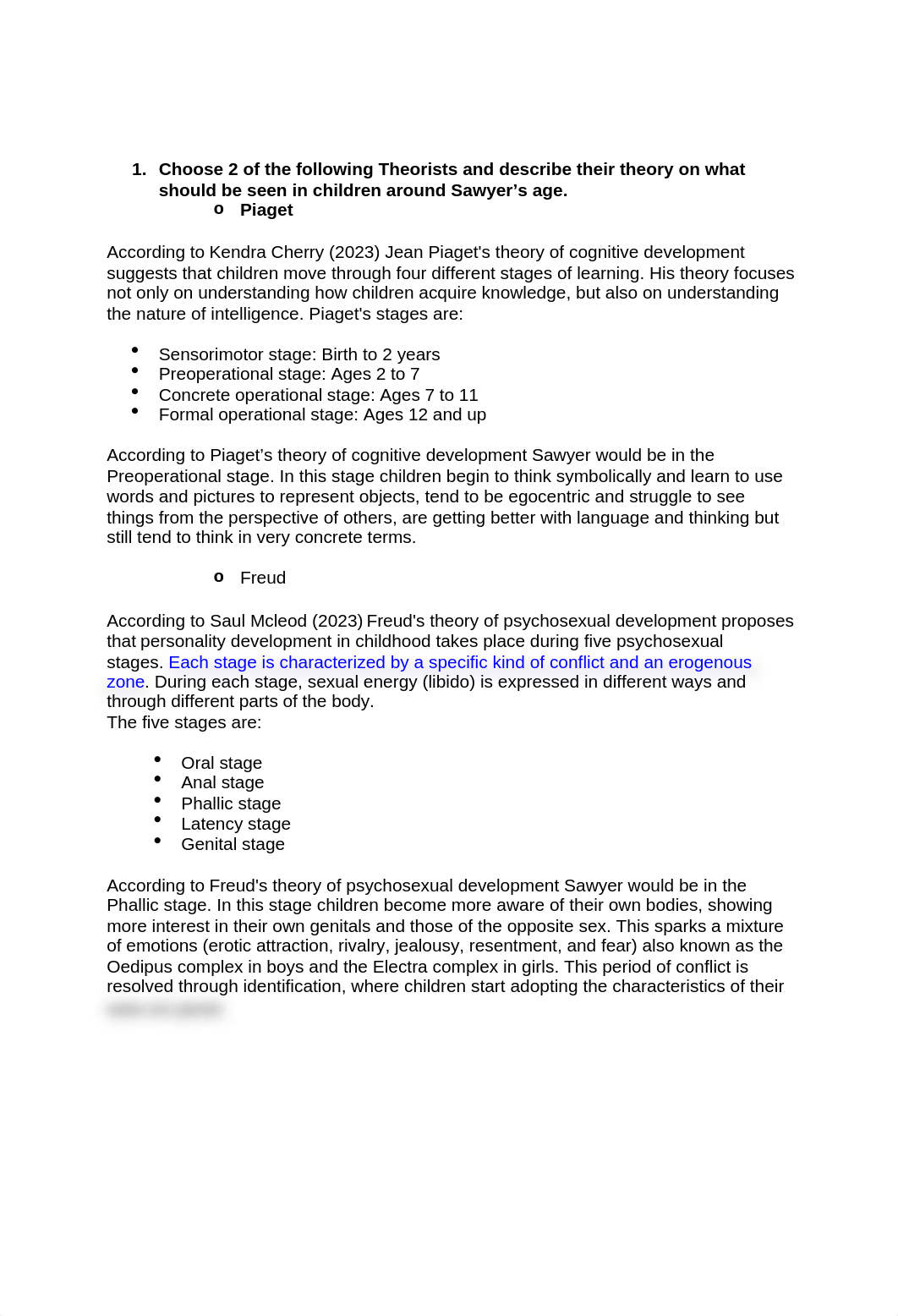 Choose 2 of the following Theorists and describe their theory on what should be seen in children aro_dau9roum8d0_page1