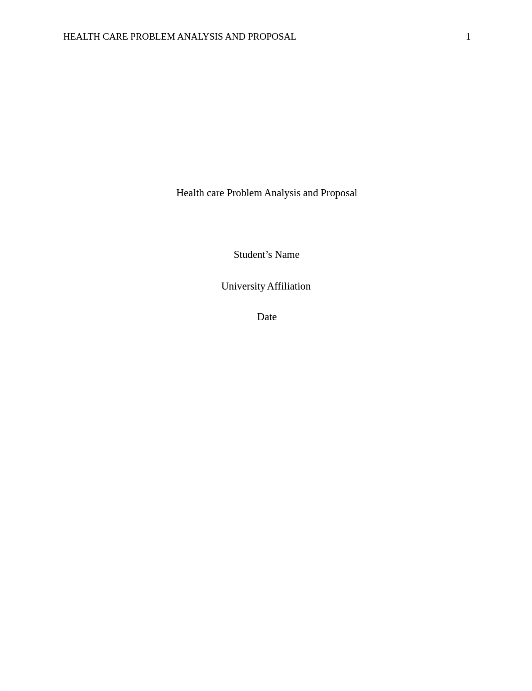 Health care Problem Analysis and Proposal.docx_dauqh6yx64n_page1