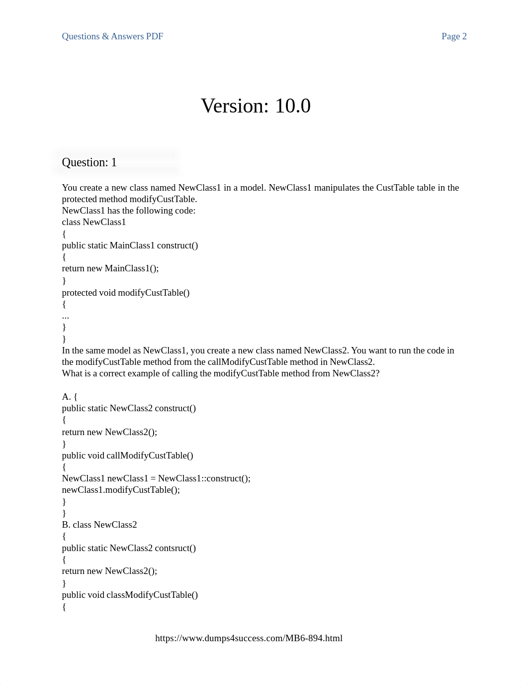 MB6-894 Dumps - Dynamics 365 Enterprise MB6-894 Exam Questions.pdf_daustpzj7jd_page2