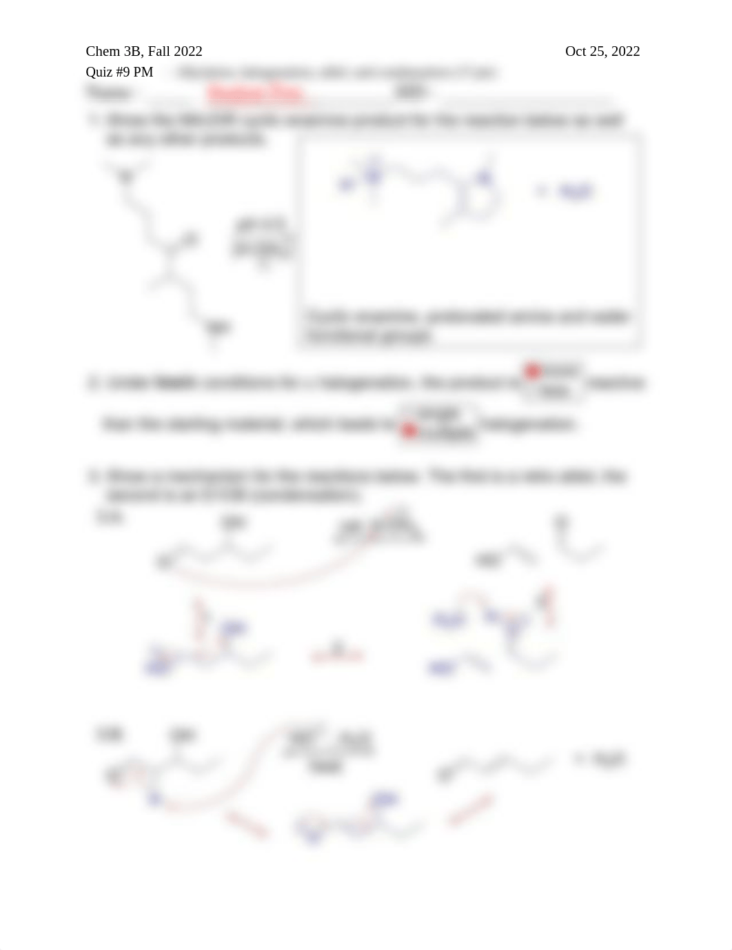 Quiz 9 - PM (Chem 3B - Fall 2022) - key.pdf_dauy9cxdaoz_page1