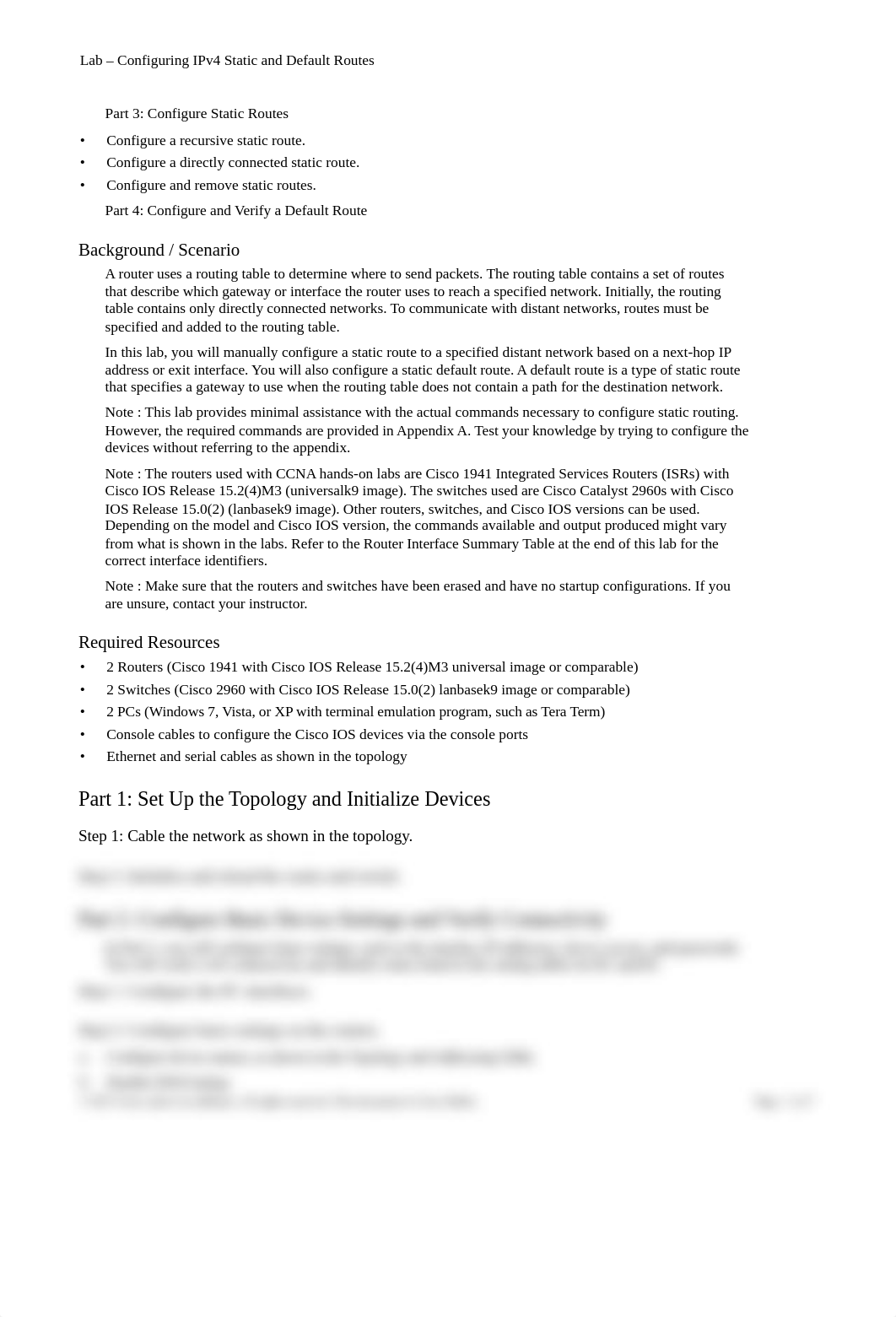 2.2.2.5 Lab - Configuring IPv4 Static and Default Routes.docx_dav28w4pifs_page2