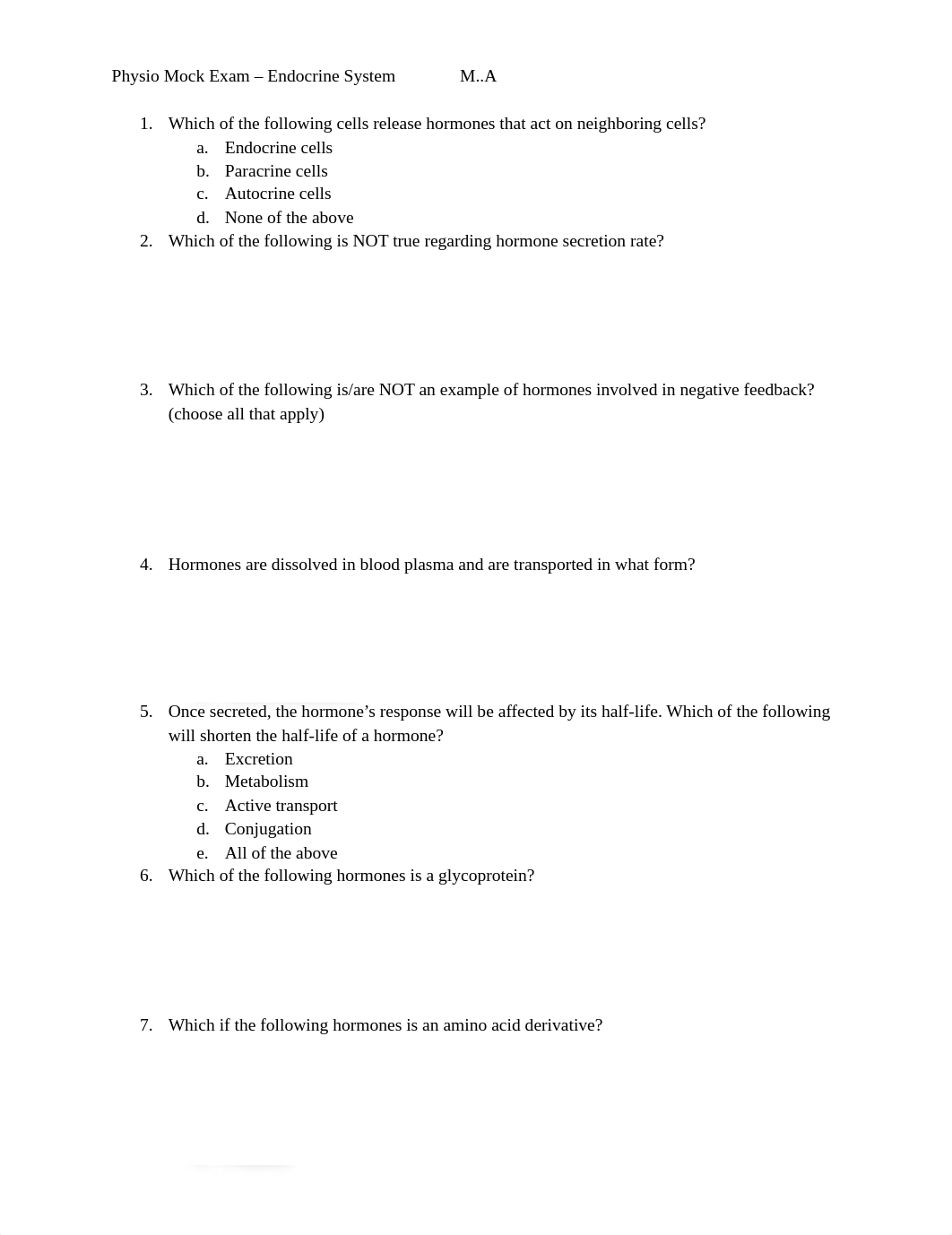 Copy of Physio mock exam - endocrine system ANSWER KEY.pdf_dav6ni3locm_page1