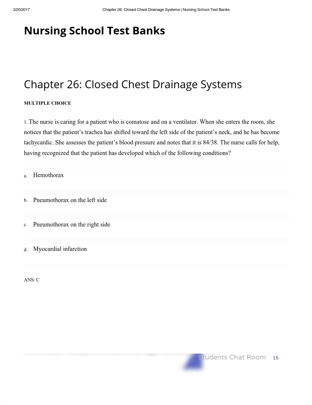 Chapter 26_ Closed Chest Drainage Systems _ Nursing School Test Banks_dav9vh2qh3a_page1