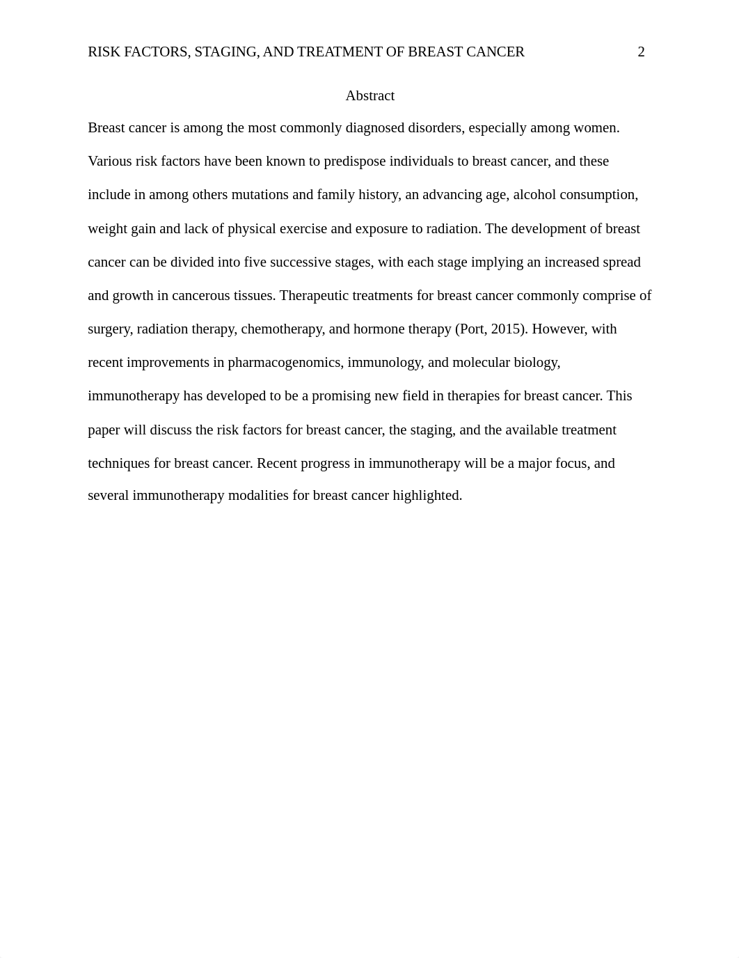 APA Risk factors, Staging, and Treatment of Breast Cancer.docx_davmtc5spt2_page2