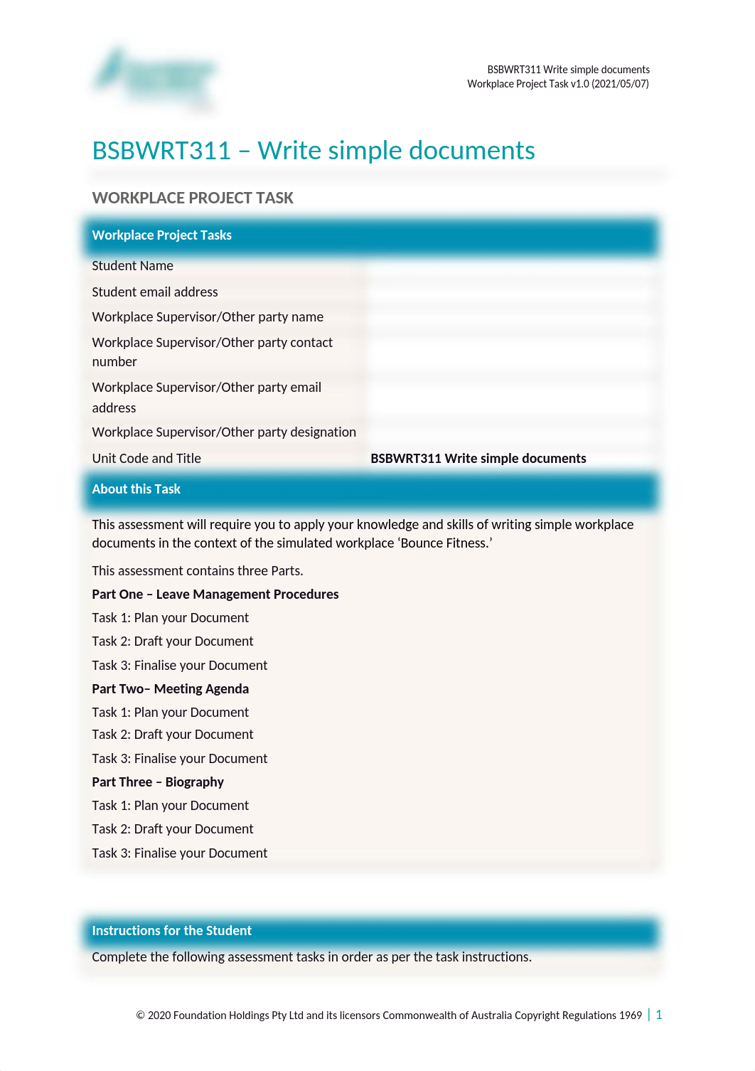 BSBWRT311-Workplace Project Task (BSB) (5).docx_davphdmotv0_page1