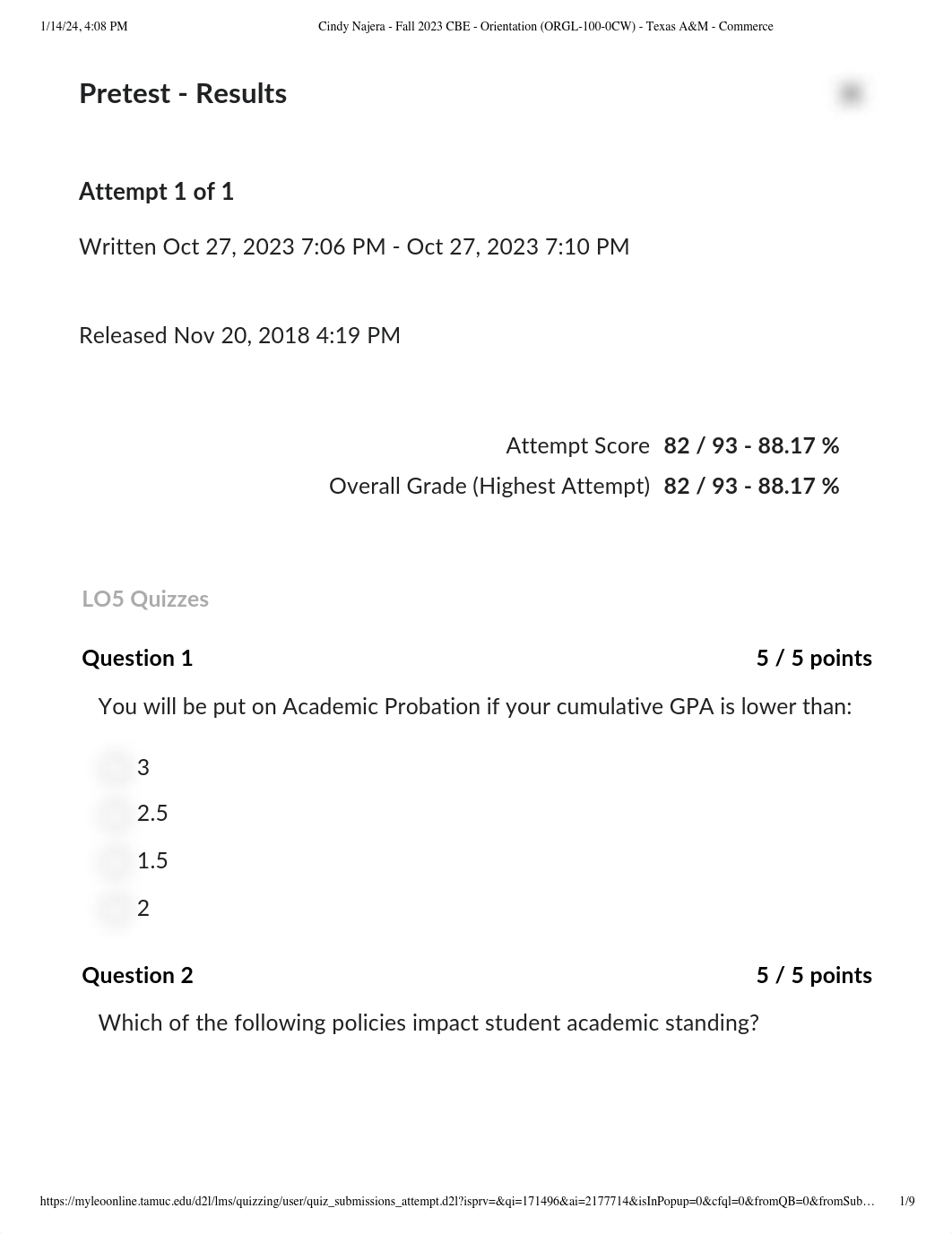 Cindy Najera - Fall 2023 CBE - Orientation (ORGL-100-0CW) - Texas A&M - Commerce.pdf_davxd5gf434_page1