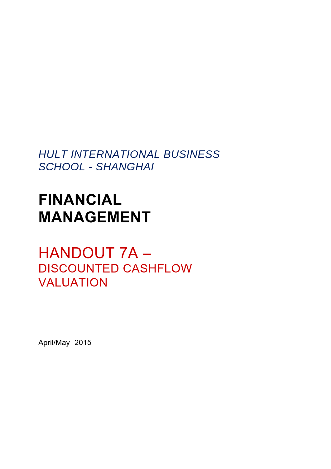 Fin. Management 7a - Discounted Cash Flow Valuation_davymzj4piz_page1