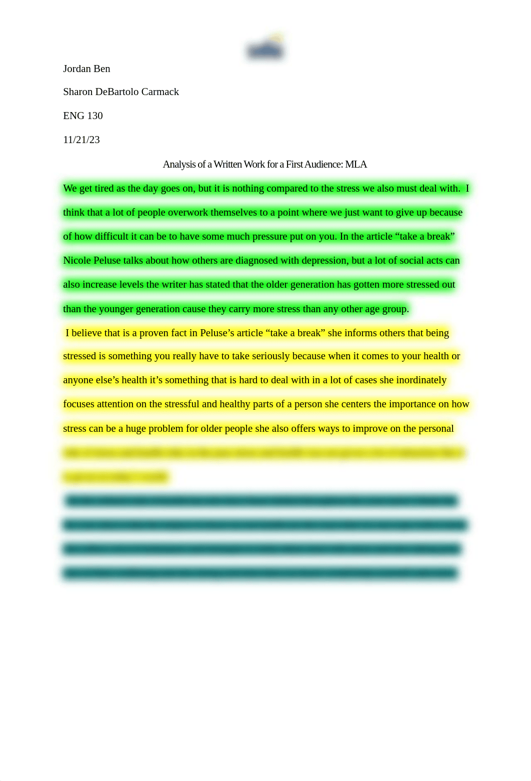 ENG 130 Module Five Analysis of a Written Work for a First Audience 601.docx_daw2rtrw1c7_page1