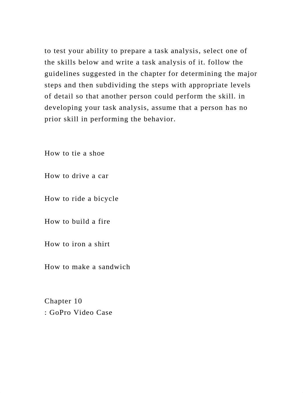 to test your ability to prepare a task analysis, select one of the s.docx_daw8htdsjmt_page2