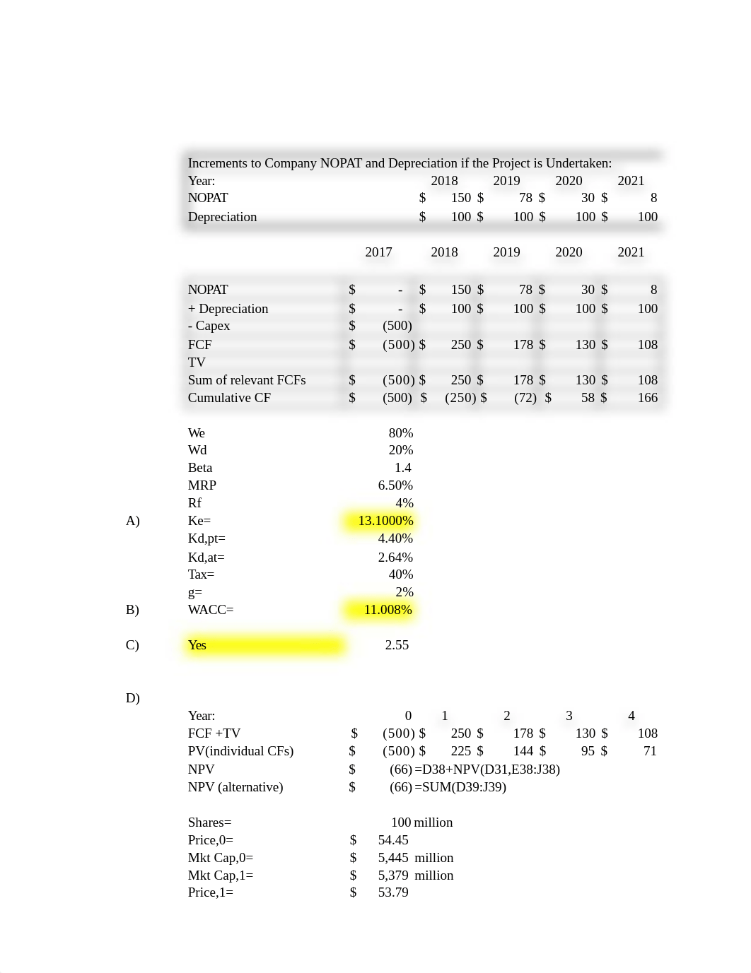 Old Final Exam I Excel Solution (1).xlsx_dawc490l2f8_page1