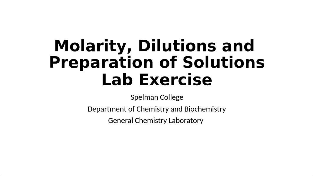 Solution Preparation and Molarity F18.ppt_dawjpvgwsfv_page1