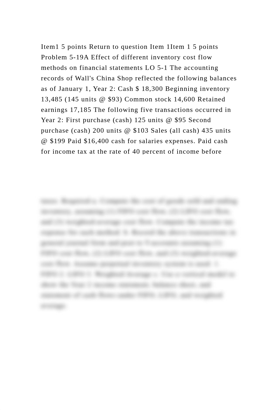 Item1 5 points Return to question Item 1Item 1 5 points Problem 5-19.docx_dawqx7eqlc1_page2