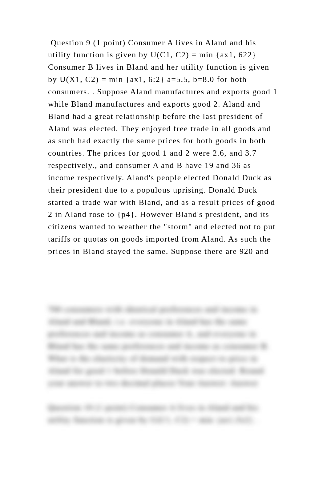 Question 9 (1 point) Consumer A lives in Aland and his utility functi.docx_dawr02mwuwu_page2