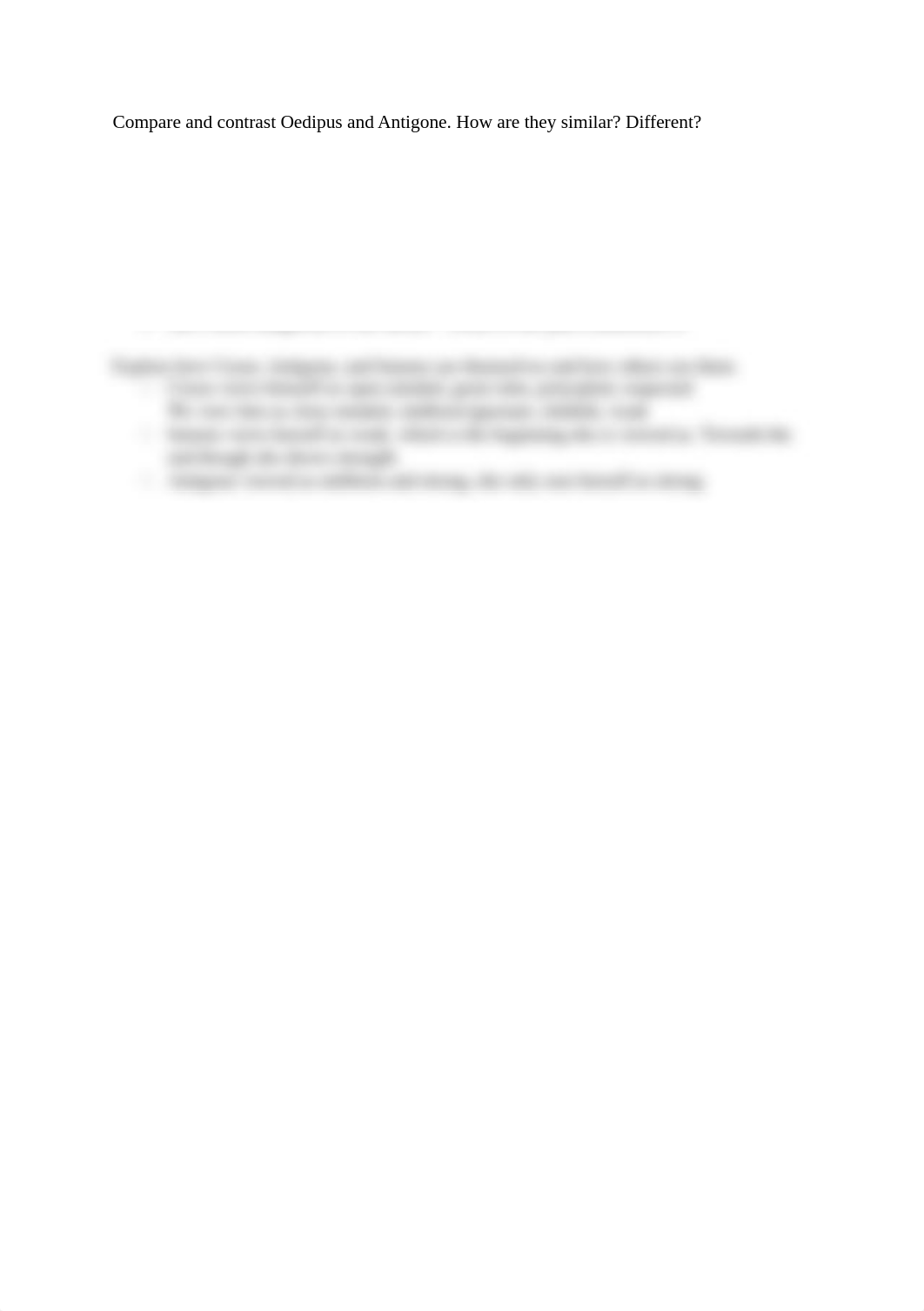 Compare and contrast Oedipus and Antigone.docx_dawxhczlpvm_page1