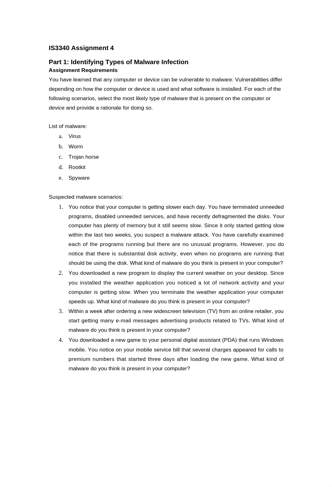 IS3340 Unit 4 Assignment - Identifying Types of Malware Infection (Part 1)_daxhvluidlr_page1