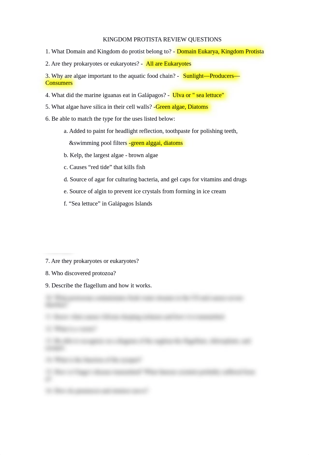 10. KINGDOM PROTISTA REVIEW QUESTIONS-1.docx_daxlk8754o8_page1