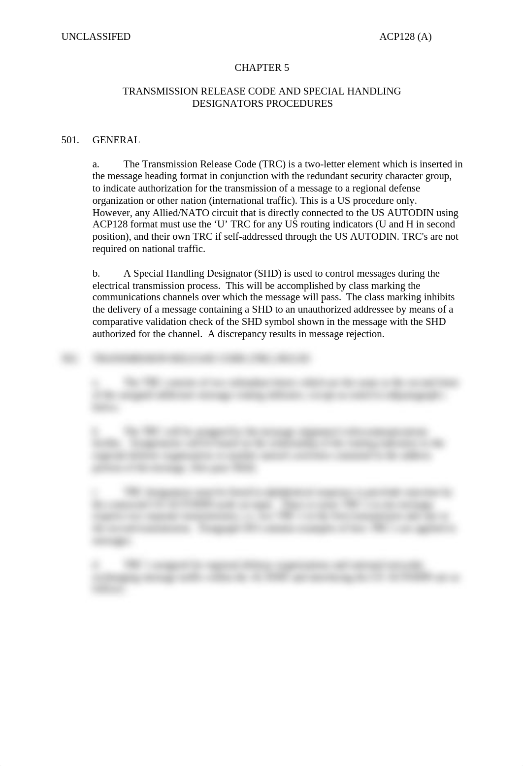 ACP 128 - SUPP-1, ALLIED TELECOMMUNICATIONS RECORD SYSTEM (ALTERS) OPERATINGPROCEDURES, Chapter 5.pd_daxo1trdh5s_page1