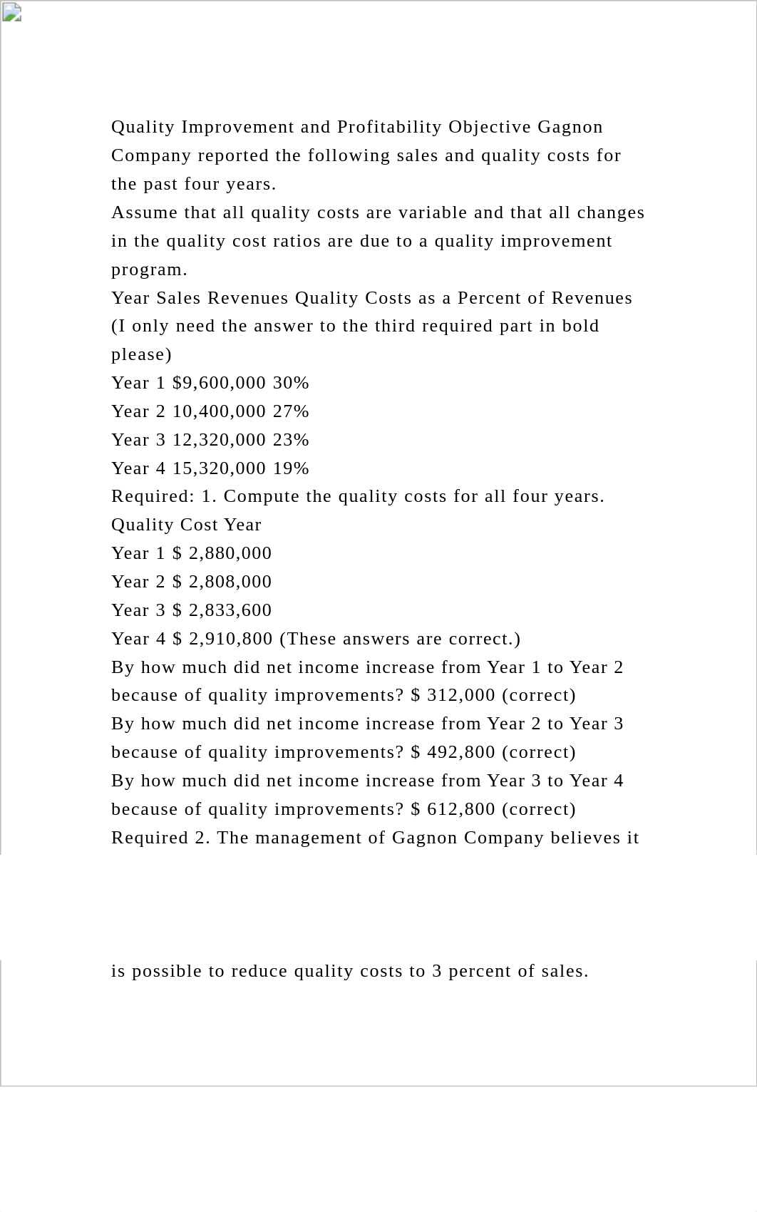 Quality Improvement and Profitability Objective Gagnon Company repor.docx_daye43bb9i3_page2