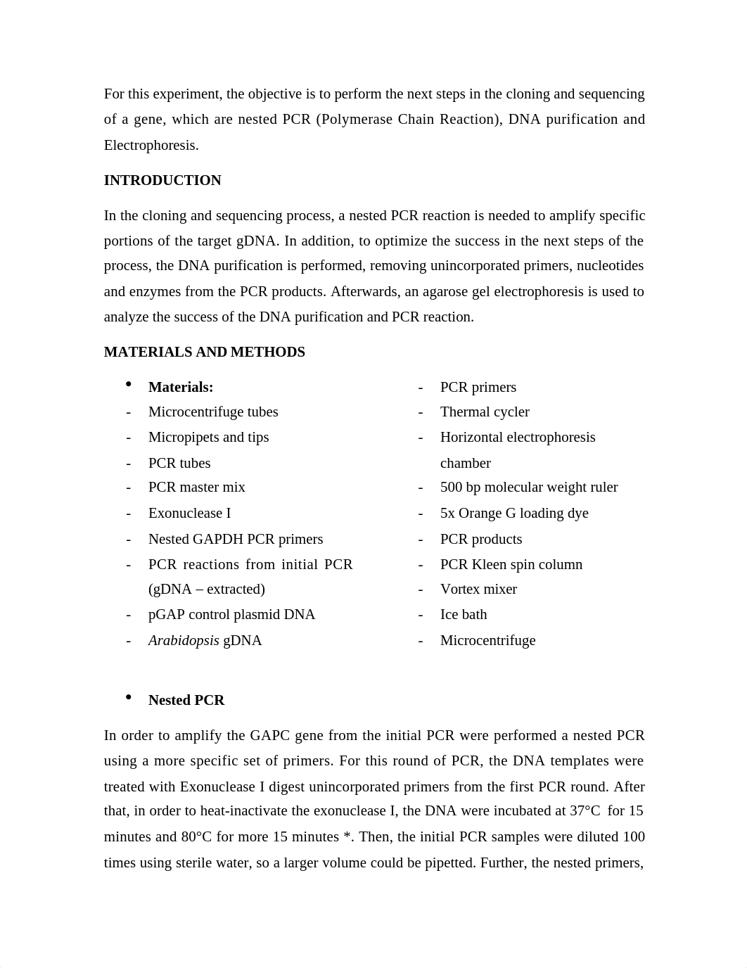 Full lab report Nested PCR, DNA Purification and Electrophoresis.docx_dayge0jzd4t_page2