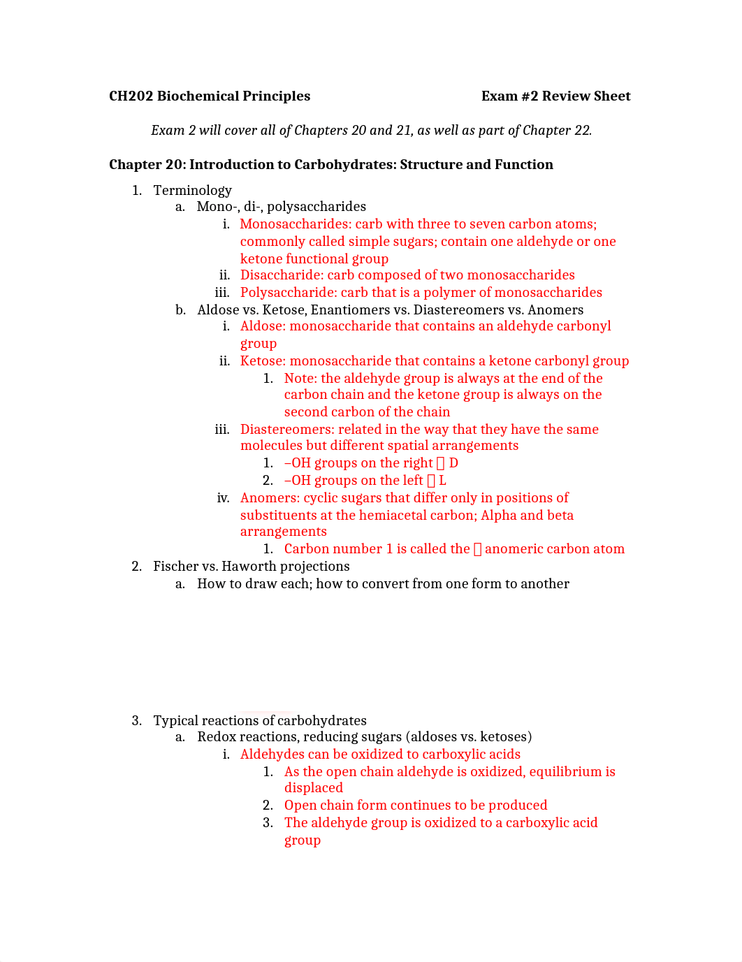 CH202 Biochemical Principles Exam #2 Review Sheet.docx_dayhl83kjqp_page1