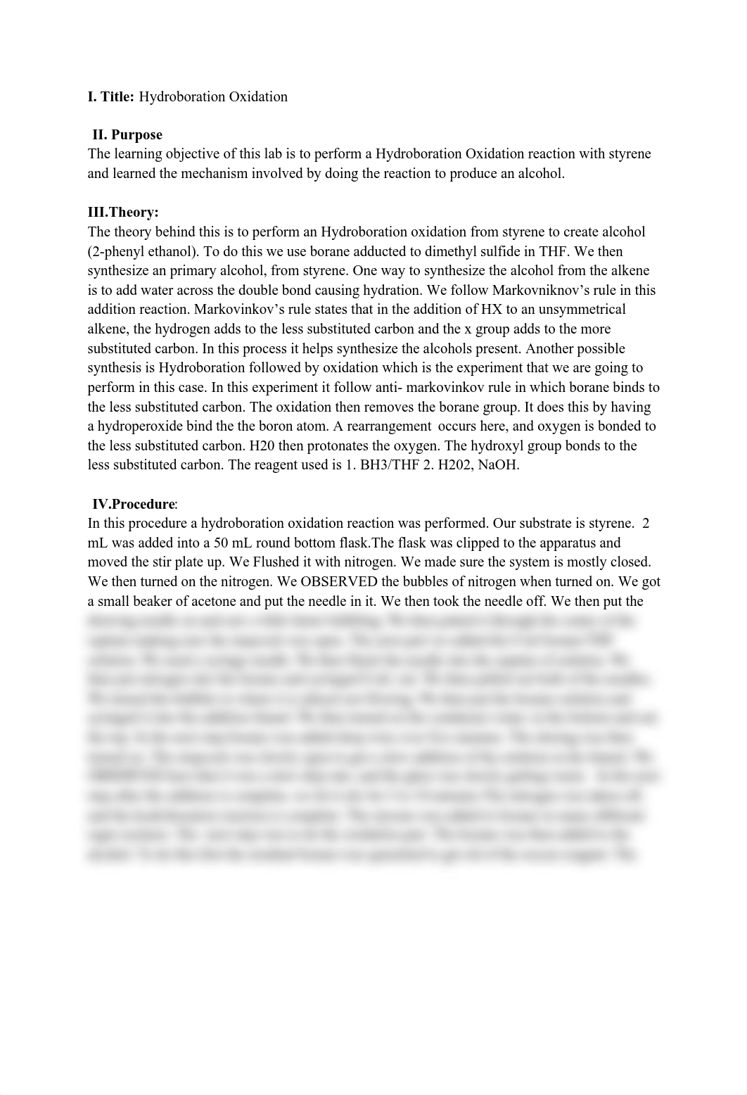 Hydroboration Oxidation lab report (1).pdf_dayjyo3lpkh_page1