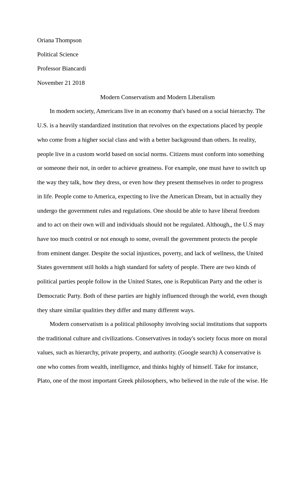 Modern Liberalism and Modern Conservatism essay.docx_dayni4fgc4i_page1