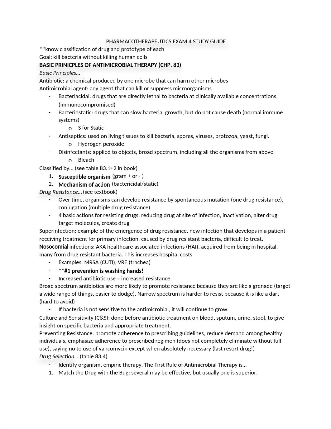 PHARMACOTHERAPEUTICS EXAM 4 STUDY GUIDE.docx_daywbanhrwj_page1