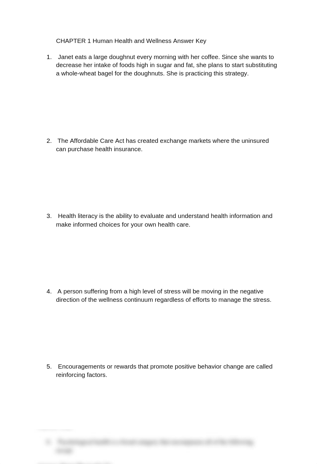 CHAPTER 1 Human Health and Wellness Answer Key.docx_dayxhu7io9u_page1