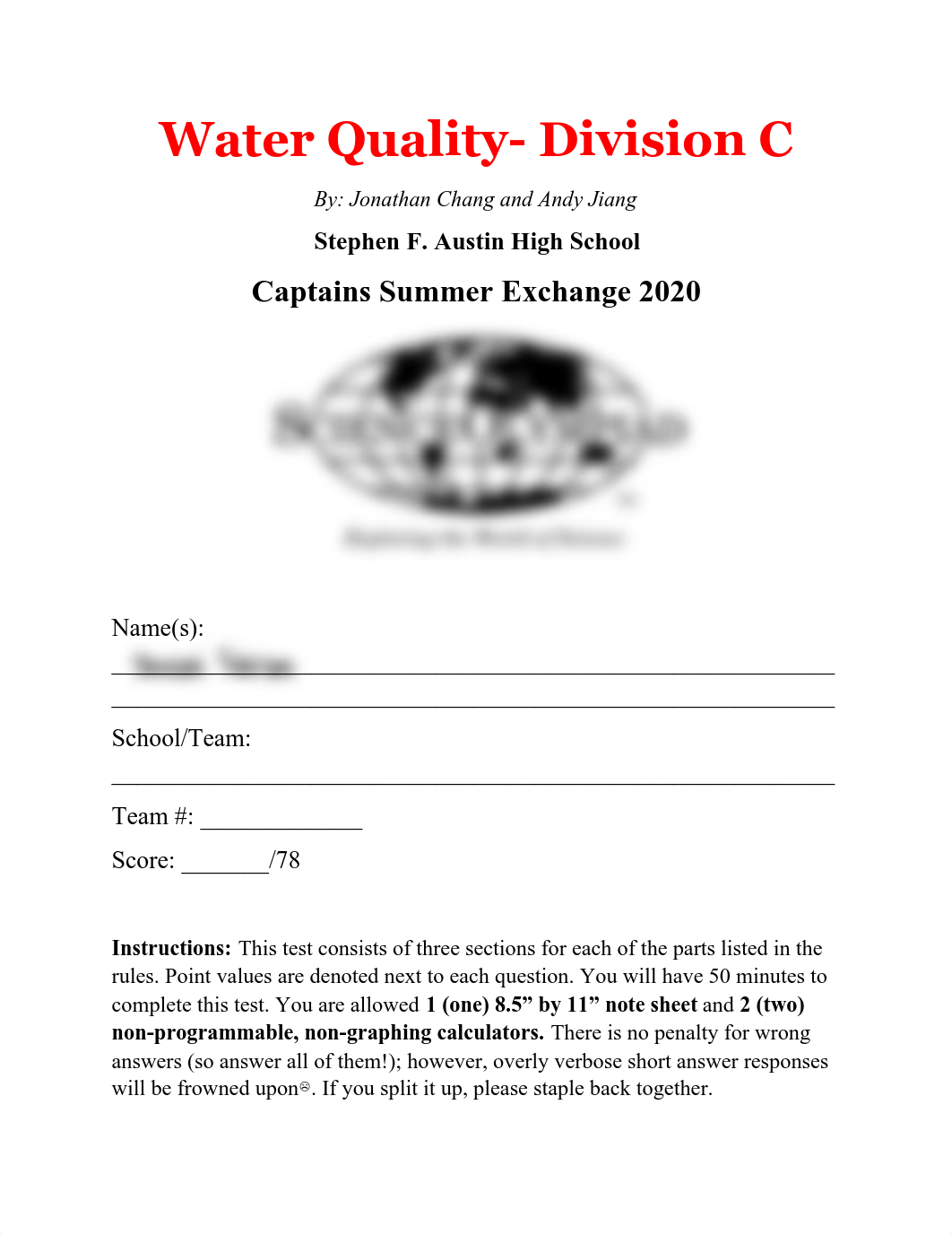 Copy of TEST_[Water Quality]_[Stephen F. Austin High School]_CSE2020 (1).pdf_daz54qvu6ir_page1