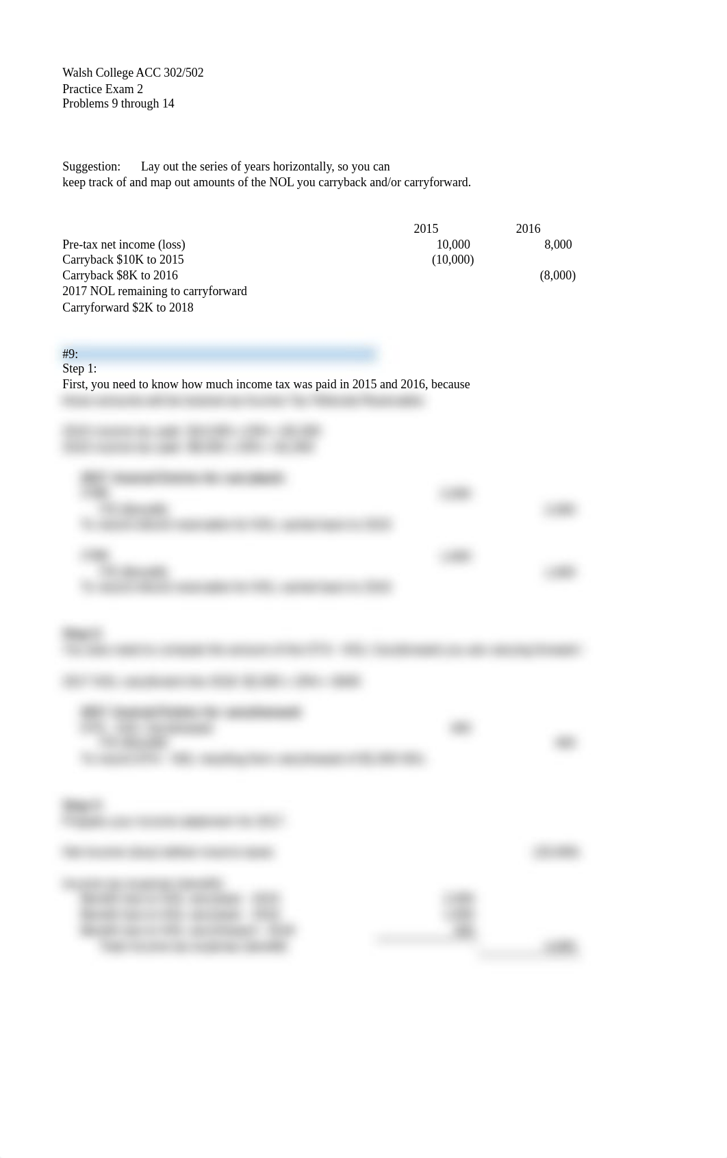 ACC 302 502 Practice Exam 2 Solutions 7 and 9 through 14_dazcmaf9em2_page3