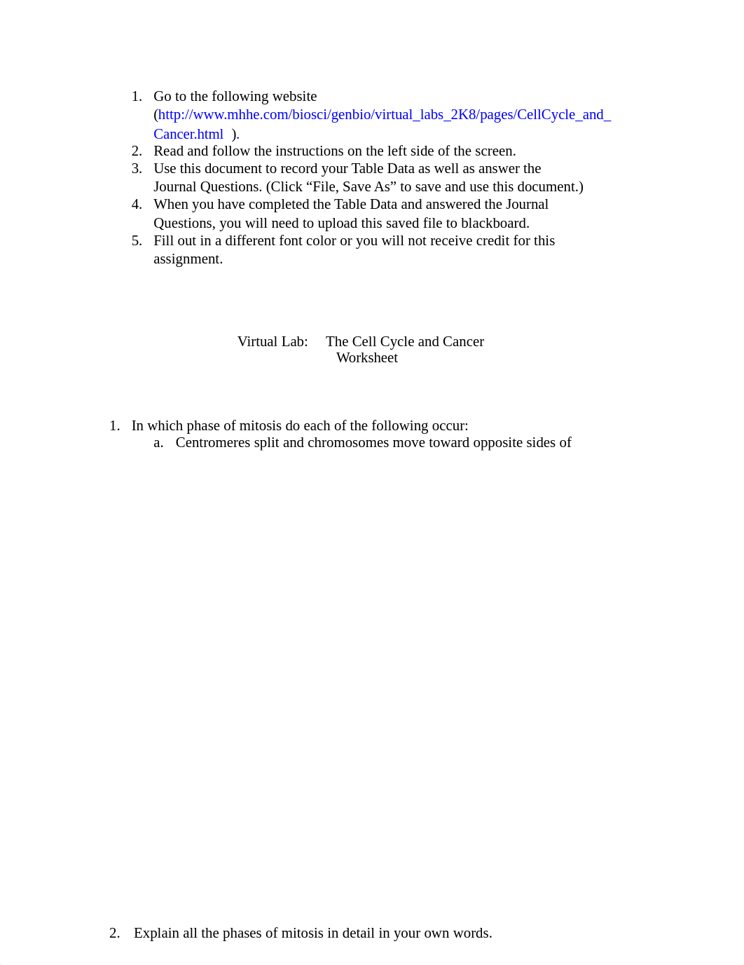 Lab 3 - The Cell Cycle and Cancer Worksheet.doc_dazrltpaxf8_page1