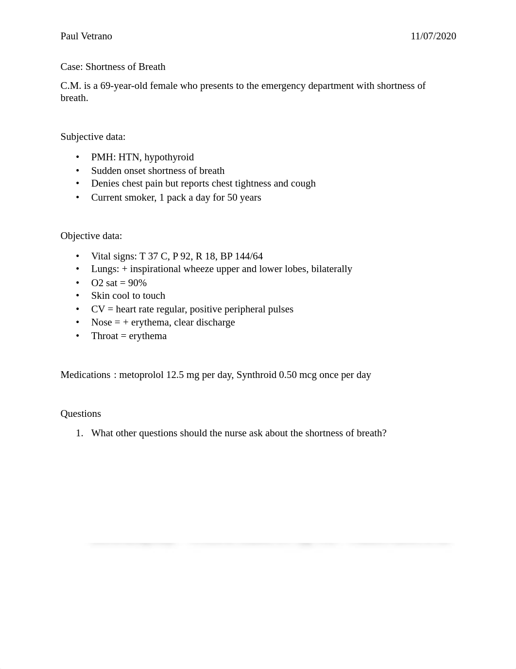 Vetrano, Paul Case Study Shortness of Breath.pdf_db0it1mpl7w_page1