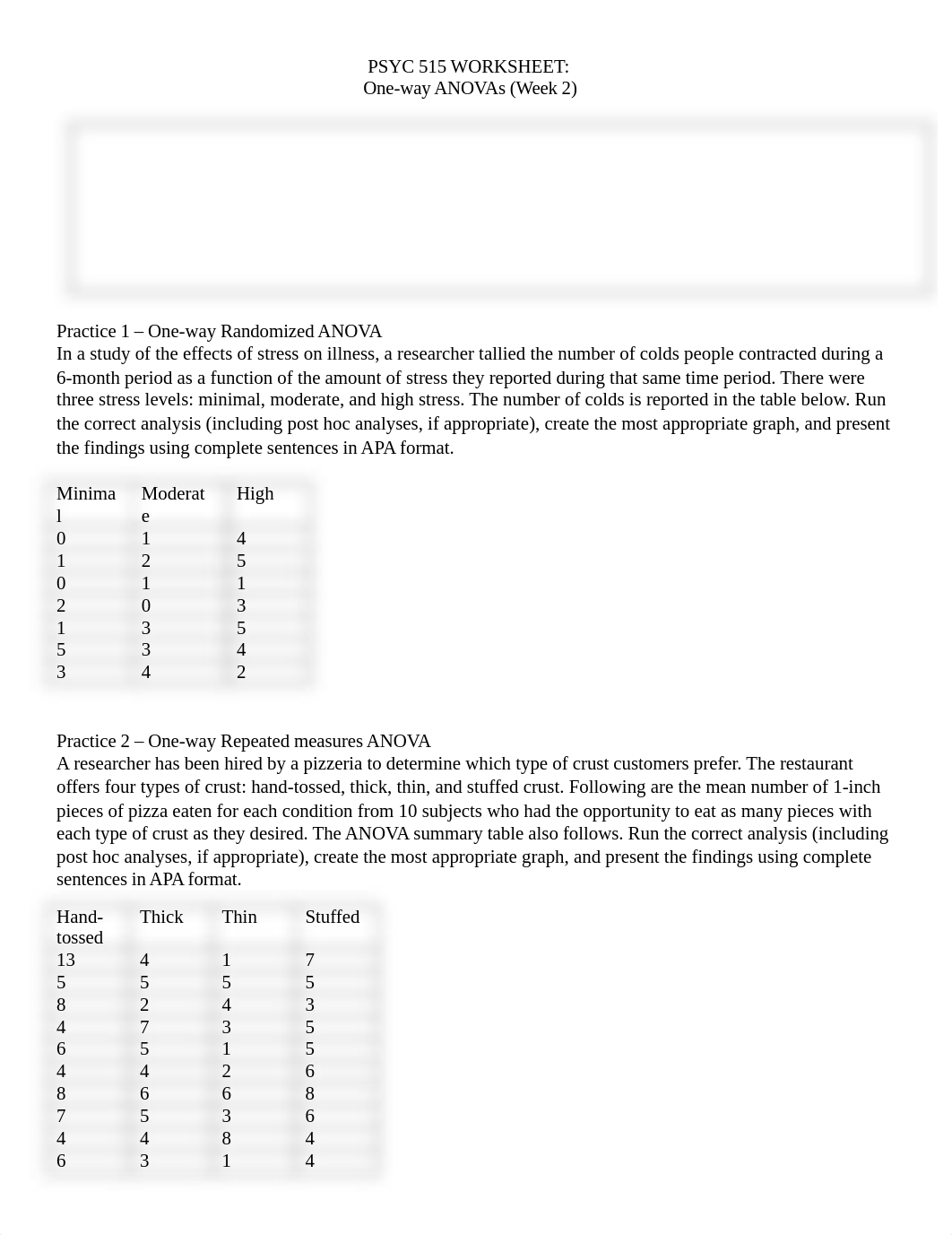 Week 2 ANOVA One-way ANOVA Practice Worksheet (1).docx_db0k70c0a1v_page1