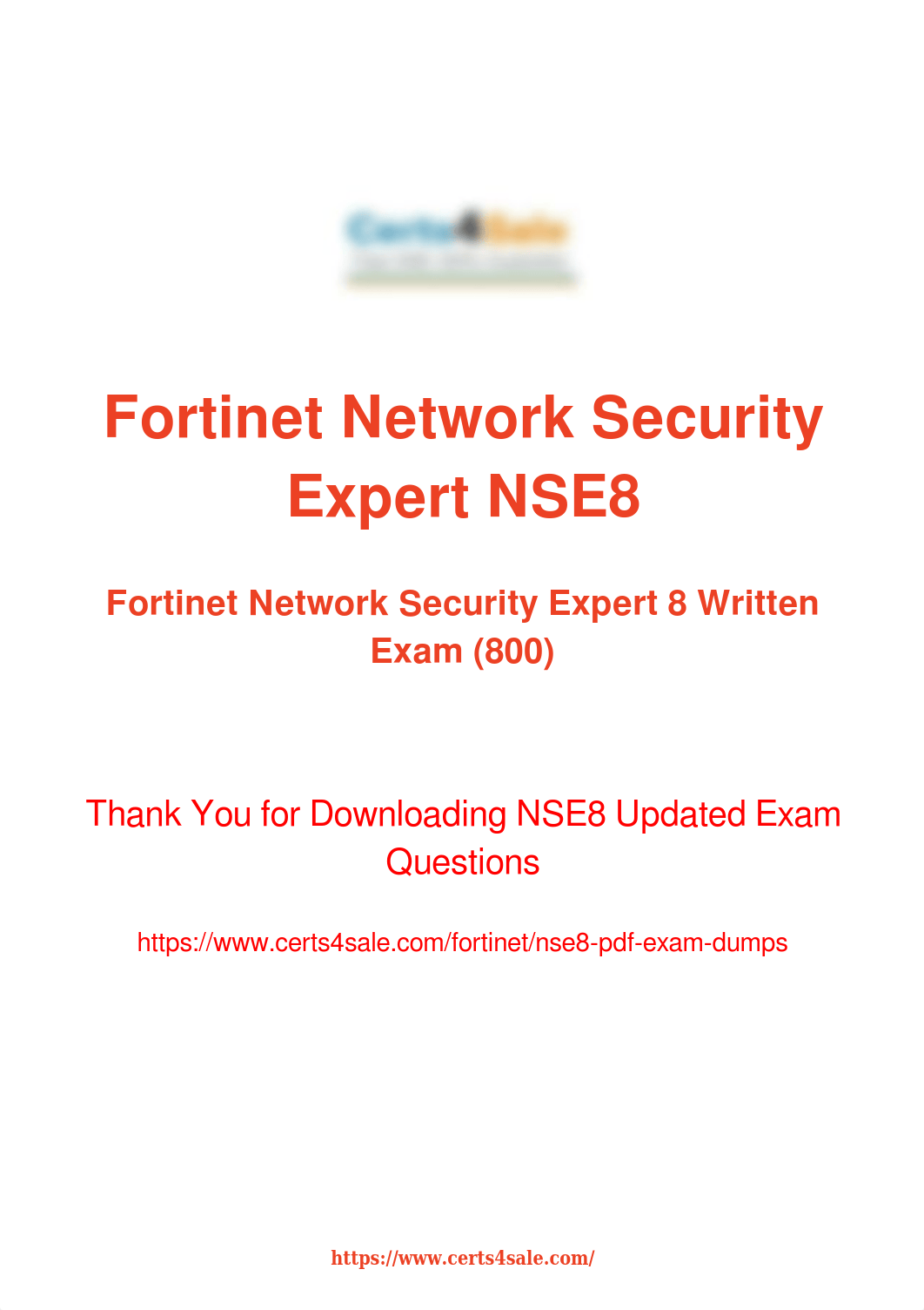 NSE8 Exam Questions - 100% Success Guaranteed.pdf_db0vvkj3gus_page1