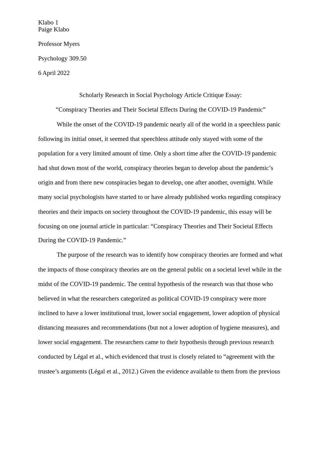 Scholarly Research in Social Psychology Article Critique Essay.docx_db0w7evh8iy_page1