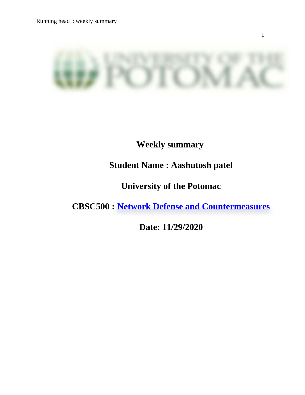 Network Defense and Countermeasures weekly summary 3.docx_db13d6npqkr_page1