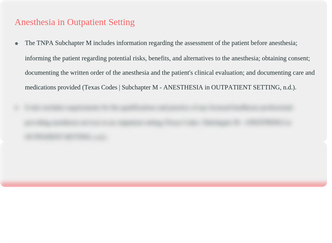 Texas Nurse Practice Act SubChapter M - Anesthesia in Outpatient Setting.pptx_db14qn1w0oz_page3