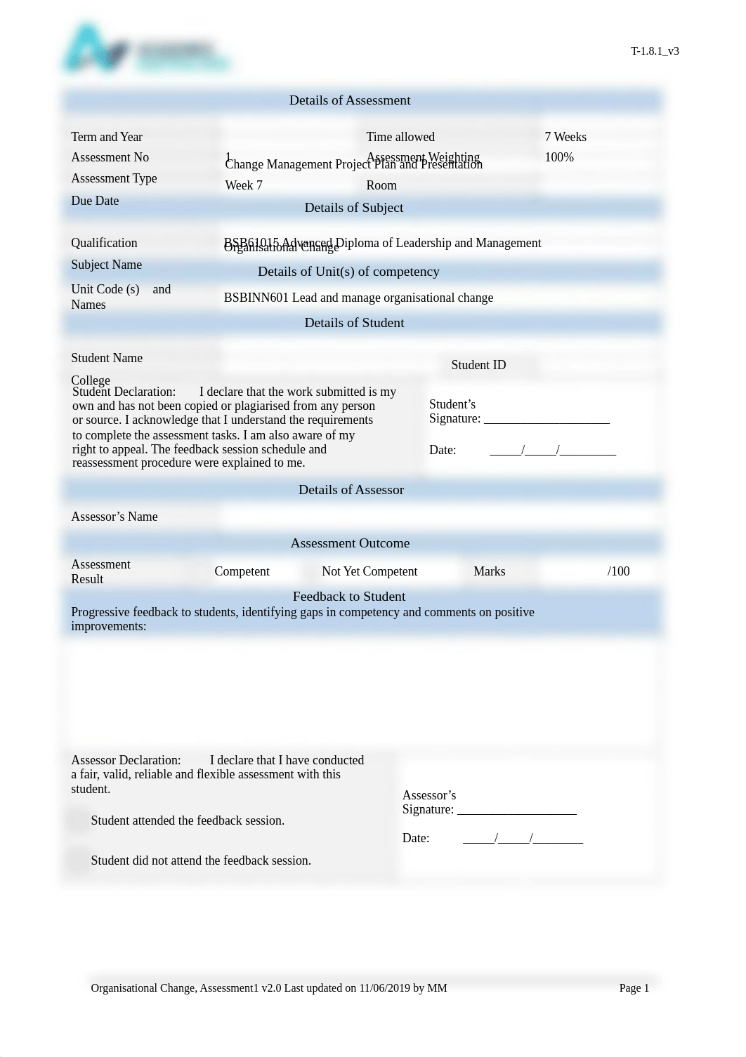 Bachka BSBINN601 Lead and manage organisational change.docx_db1a6vgemog_page1